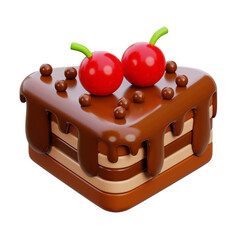 3d cake illustration