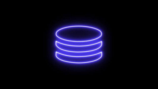 glowing neon dollar coin bundle icon animation representing financial growth increasing revenue and economic development