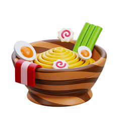 3d ramen illustration
