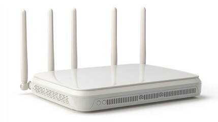 Modern Smart Home Security Camera Isolated on White Background