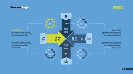 Four Cross Sides Slide Template