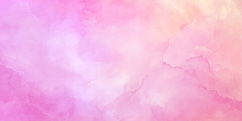A soft dreamy watercolor wash in shades of pink peach and white creates a delicate and ethereal background texture