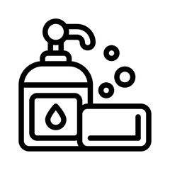 Obraz premium hygiene line icon