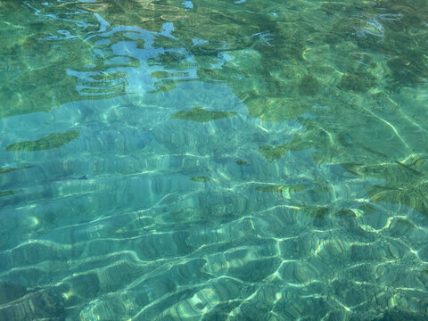 Clear water of Mediterranean sea.