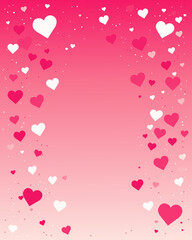 valentine background with hearts