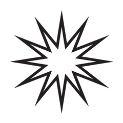 Fototapeta premium 12-Pointed Star.