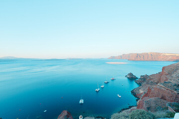 サントリーニの美しい風景