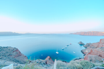 サントリーニの美しい風景