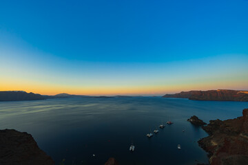 サントリーニの美しい風景