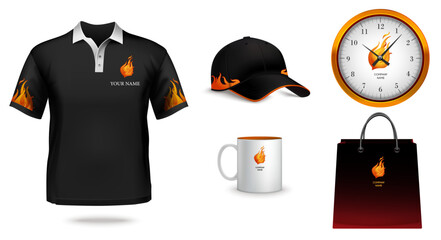 t shirt design, cap design and others design mockup set