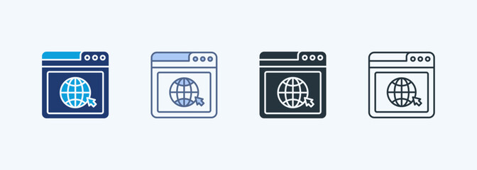 Website Multiple Style Icon Collection