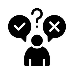 decision glyph icon