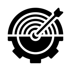 goal glyph icon