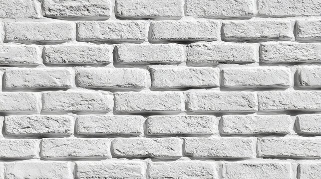 Textured surface of a rustic white brick wall featuring uneven blocks and subtle