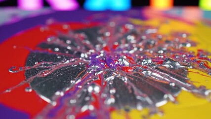 Digital Globe Rotating with Data Stream Background - Powered by Adobe