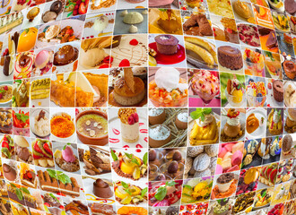 Collage de desserts 