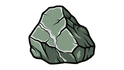 Isolated cartoon stone rock drawing illustration on a white background. © Dodol Creative Stock