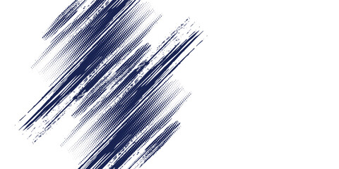 Glitch distorted grunge layer .Overlay grunge texture . Distressed effect .Vector shapes with a halftone dots.