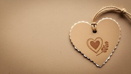 Valentines day heart shaped keychain with interlocking love symbol