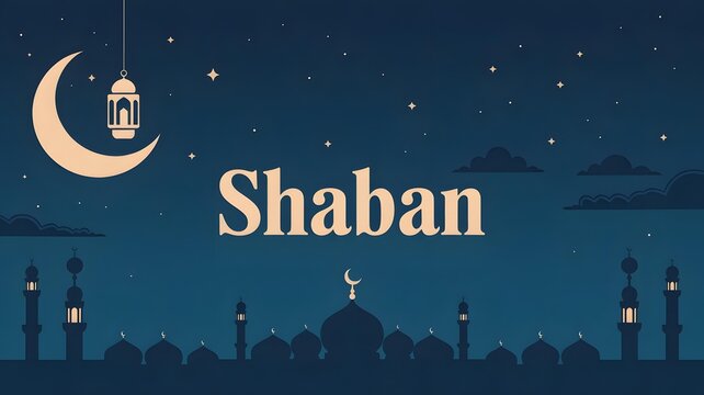 Islamic Month Shaban Illustration