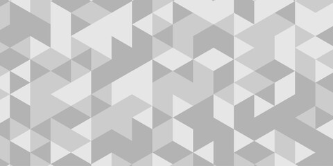 Fototapeta premium Abstract Overlap random vector element modern overlay diamond triangle mosaic paper white and gray low polygon web brochure layer space texture background.