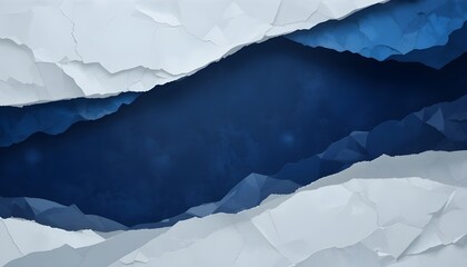 Modern dark blue abstract paper background with shine layered elements for business corporate presentations and events