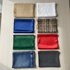 Naklejka premium Each type of fabric