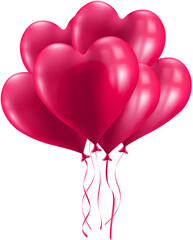heart shaped balloons © Nhung