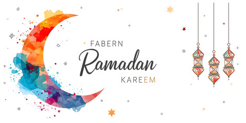 Colorful abstract ink splash background