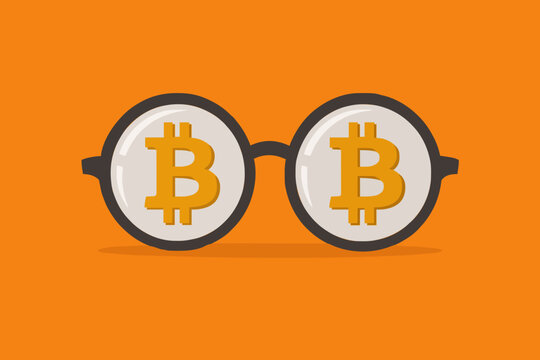 Simple Glasses With Bitcoin