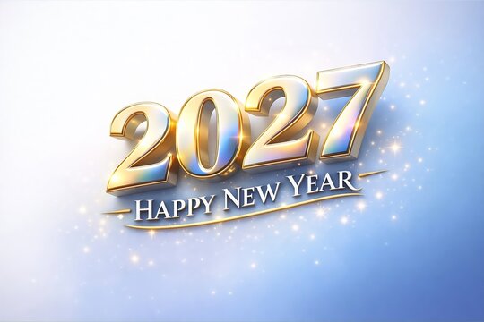 Happy new year 2027 background. Verctor illustration. 