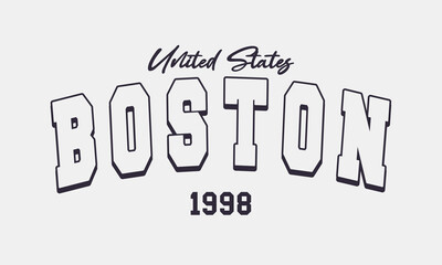 Retro Vintage College Varsity Typography T-shirt and Poster Graphic Template Vector