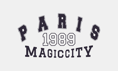 Retro Vintage College Varsity Typography T-shirt and Poster Graphic Template Vector