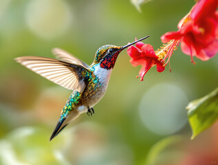 hummingbird on flower