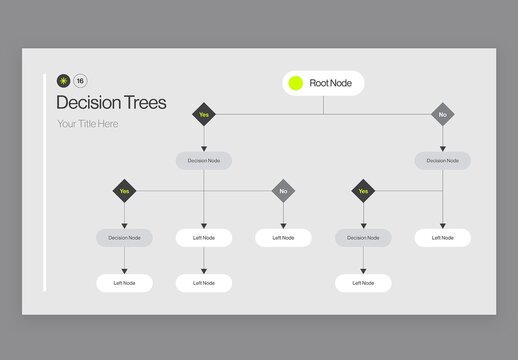 Decision Tree Infographic Template in Modern Minimal Style