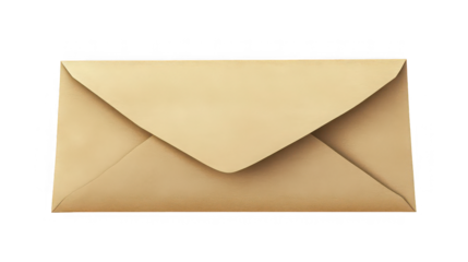 A closed brown envelope on a black background