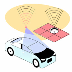Car receiving wireless signal