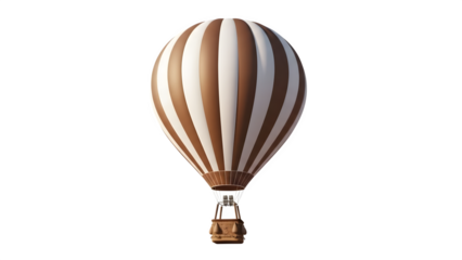 Hot air balloon isolated on transparent background