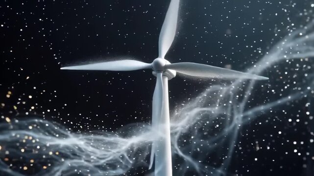 Wind Power The Dance of Energy and Air. Video Generative AI.