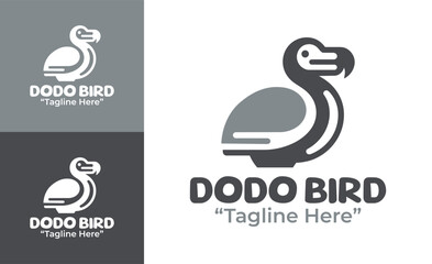 Fototapeta premium Dodo Bird Logo Modern Minimalist Creative Identity
