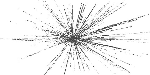 Obraz premium Dynamic Charcoal Burst Explosion with Radial Ink Splatter Effect Isolated on Transparent Background.