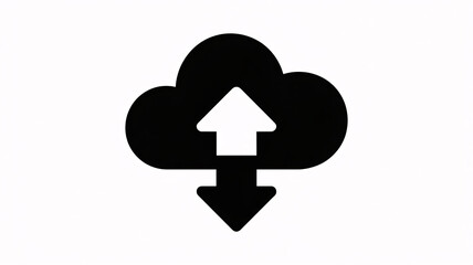 Cloud storage upload and download symbol