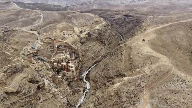 Aerial Mar Saba Monastery Israel

Drone footage of Mar Saba Monastery in the Judean Desert canyon, November 2025, Israel
