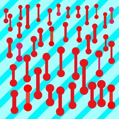 seamless pattern with red hearts