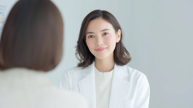 診察中の女医