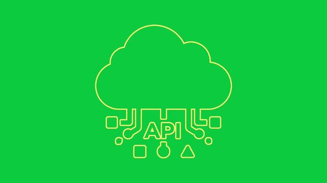 Cloud Computing and API Integration Motion Graphics