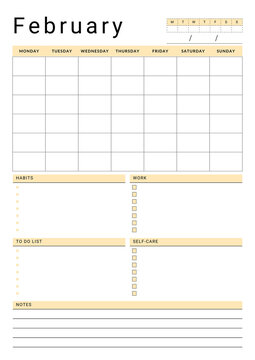 Minimalist Monthly Planner  (2)
