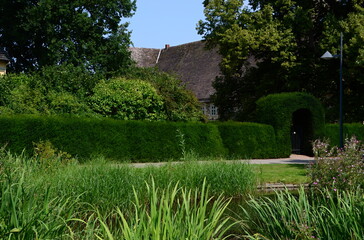 Pond at the Historical Monastery M&ouml;llenbeck, Lower Saxony
