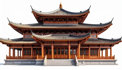 a majestic traditional pagoda building