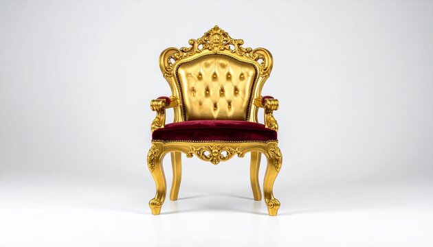  luxury product and architectural photography of a majestic royal throne chair